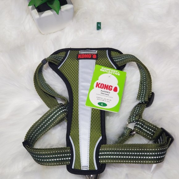 Kong Dog Kong Comfortreflective Padded Harnessgreen Poshmark